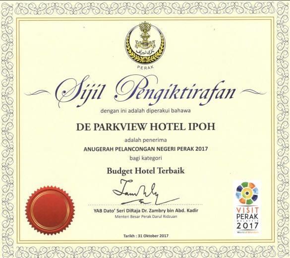 De Parkview Hotel Іпох Екстер'єр фото
